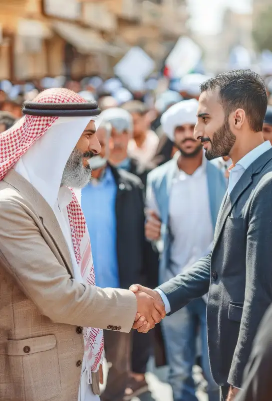 Emirati handshake